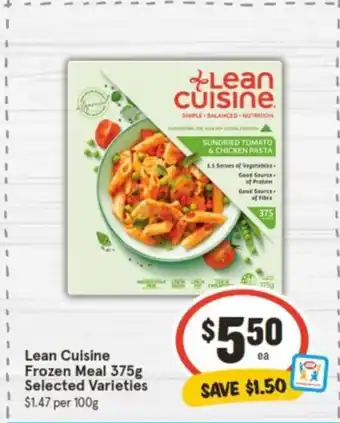 IGA Lean Cuisine Frozen Meal 375g offer