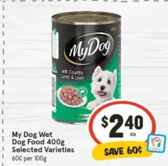 IGA My Dog Wet Dog Food 400g offer