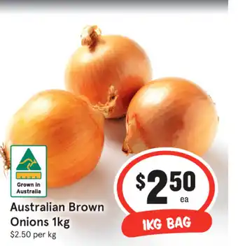 IGA Australian Brown Onions 1kg offer