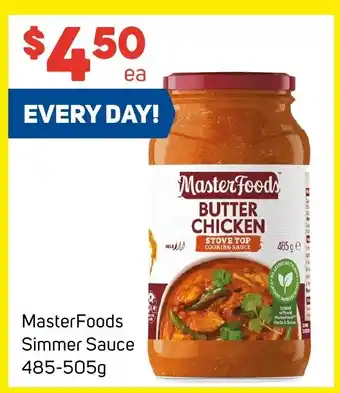 Foodland MasterFoods Simmer Sauce 485-505g offer