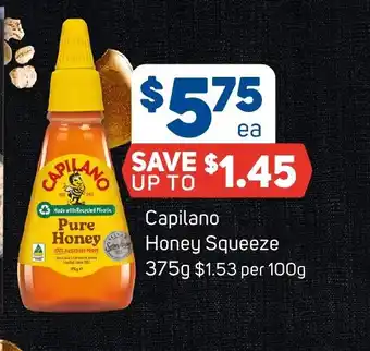 Foodland Capilano Honey Squeeze 375g offer