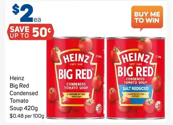 Foodland Heinz Big Red Condensed Tomato Soup 420g offer