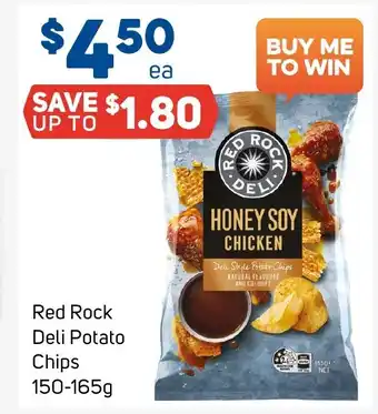 Foodland Red Rock Deli Potato Chips 150-165g offer