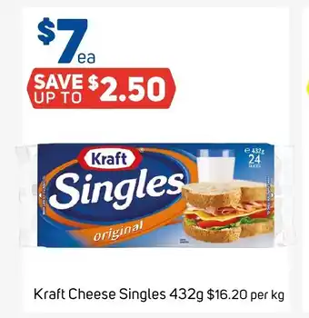 Foodland Kraft Cheese Singles 432g offer