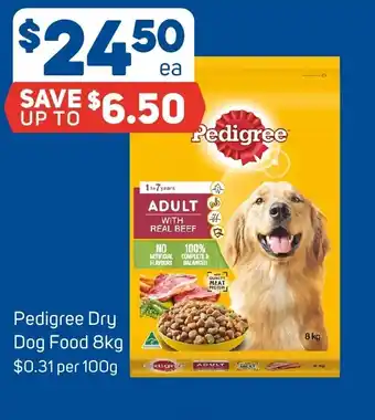 Foodland Pedigree Dry Dog Food 8kg offer