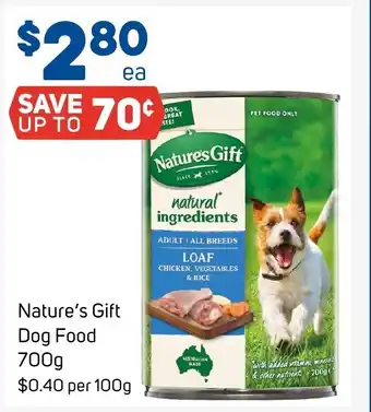 Foodland Nature's Gift Dog Food 700g offer