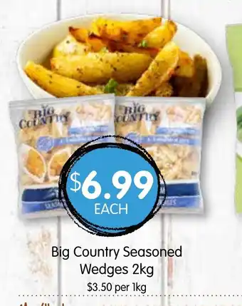 Spudshed Big Country Seasoned Wedges 2kg offer