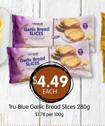 Spudshed Tru-Blue Garlic Bread Slices 280g offer