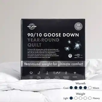 Pillow Talk 90/10 Goose Down Year-Round Quilt by Greenfirst offer