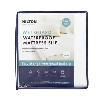 Pillow Talk Comfort Science Wet Guard Waterproof Mattress Slip by Hilton offer