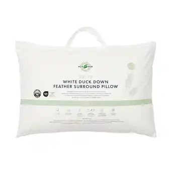 30/70 Duck Down Feather Surround Soft Pillow by Greenfirst
