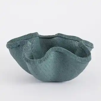 Pillow Talk Riley Dusty Teal Decorative Bowl by M.U.S.E offer