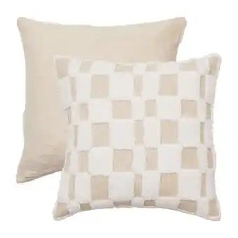 Pillow Talk Kova Check Square Cushion by M.U.S.E offer