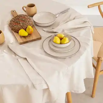 Pillow Talk Pelham Natural Cotton Table Linen Range by Habitat offer