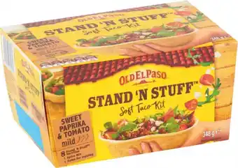 Coles Old El Paso Stand 'N Stuff Soft Taco Kit 348g offer