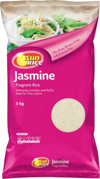 Coles Sunrice Jasmine Rice 5kg offer