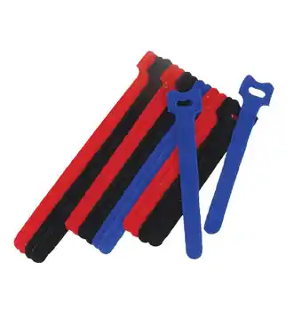 Jaycar Electronics Mixed hook & loop cable ties offer