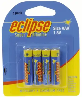 Jaycar Electronics 4 x aaa batteries offer