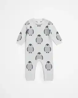 Baby Knit Romper - Penguin