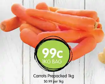Spudshed Carrots Prepacked 1kg offer