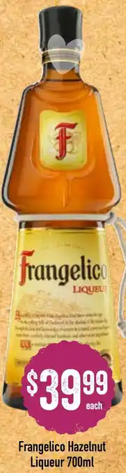 Spudshed Frangelico Hazelnut Liqueur 700ml offer