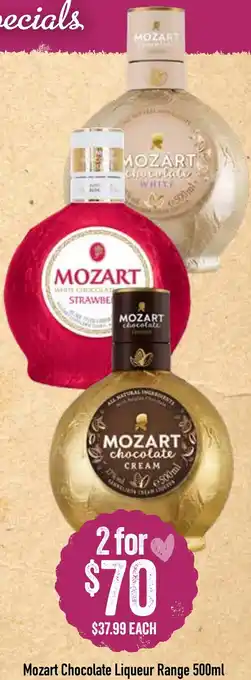 Spudshed Mozart Chocolate Liqueur Range 500ml offer