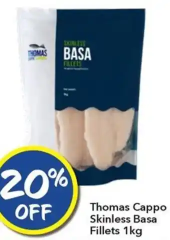 Ritchies Thomas Cappo Skinless Basa Fillets 1kg offer