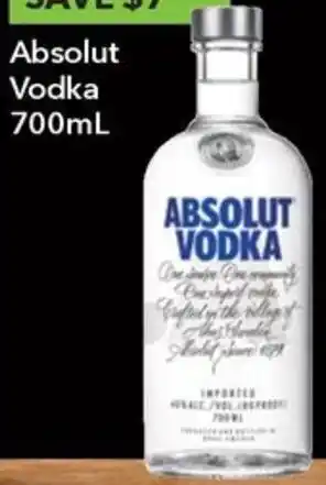 Ritchies Absolut Vodka 700mL offer