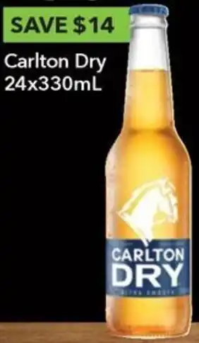 Ritchies Carlton Dry 24x330mL offer