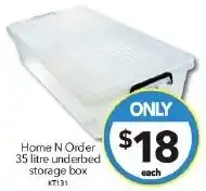 Cheap as Chips Home N Order 35 litre underbed storage box offer