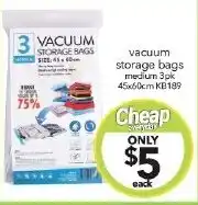 Cheap as Chips vacuum storage bags medium offer