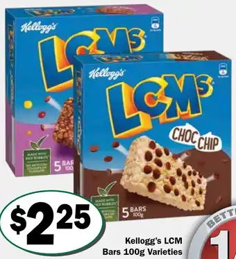 Friendly Grocer Kellogg's LCM Bars 100g offer