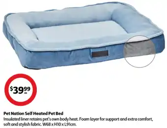 Coles Pet Nation Self Heated Pet Bed offer