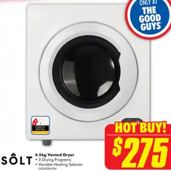 The Good Guys 4.5kg Vented Dryer offer