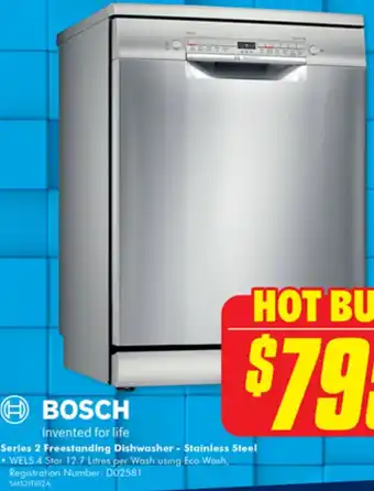 The Good Guys Series 2 Freestanding Dishwasher - Stainless Steel offer