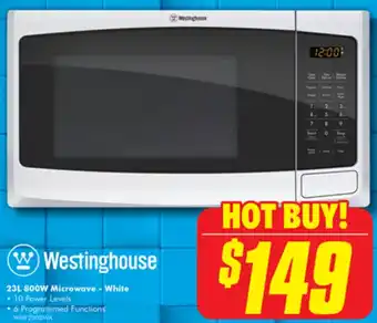 The Good Guys 23L 800W Microwave - White offer