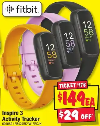 JB Hi-Fi Inspire 3 Activity Tracker offer