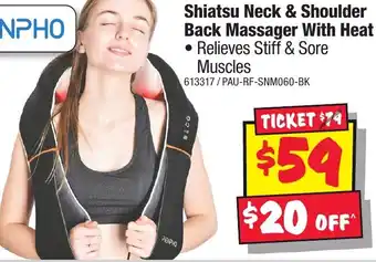 JB Hi-Fi Shiatsu Neck & Shoulder Back Massager With Heat offer