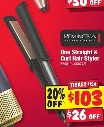 JB Hi-Fi One Straight & Curl Hair Styler offer