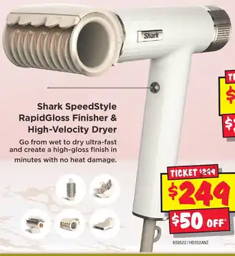 JB Hi-Fi Shark SpeedStyle RapidGloss Finisher & High-Velocity Dryer offer