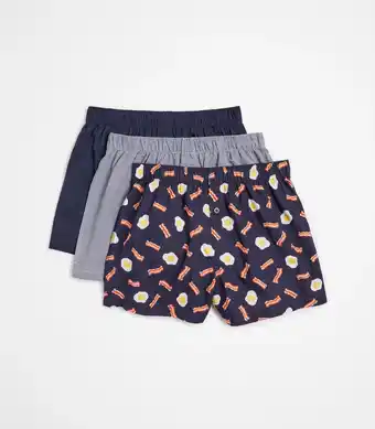 Target Maxx 3 Pack Woven Boxers - Eggs & Bacon offer