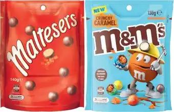 Coles Mars M&M's, Maltesers or Pods 120g-180g offer