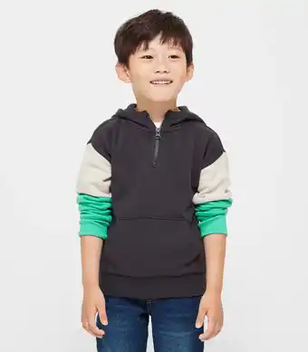 Target Qtr Zip Fleece Spliced Hoodie offer