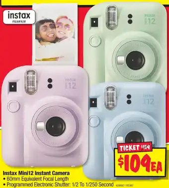 JB Hi-Fi Instax Mini12 Instant Camera offer