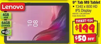 JB Hi-Fi 9" Tab M9 Tablet offer