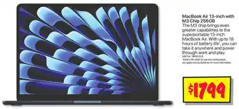 JB Hi-Fi MacBook Air 13-inch with M3 Chip 256GB offer