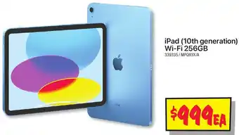 JB Hi-Fi iPad (10th generation) Wi-Fi 256GB offer