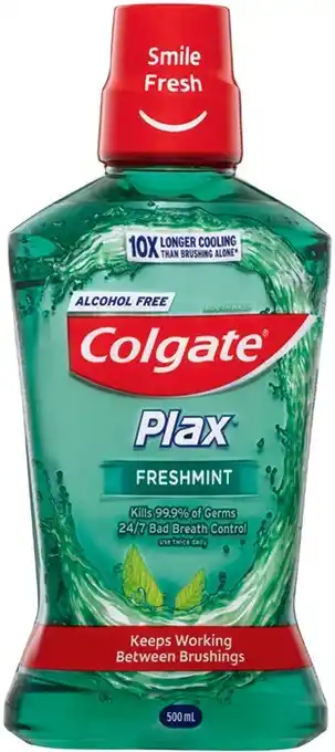 IGA Colgate Plax Mouthwash 500mL Selected Varieties offer