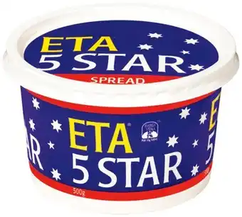 IGA ETA 5 Star Margarine Spread 500g offer