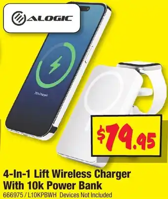 JB Hi-Fi 4-In-1 Lift Wireless Charger With 10k Power Bank offer